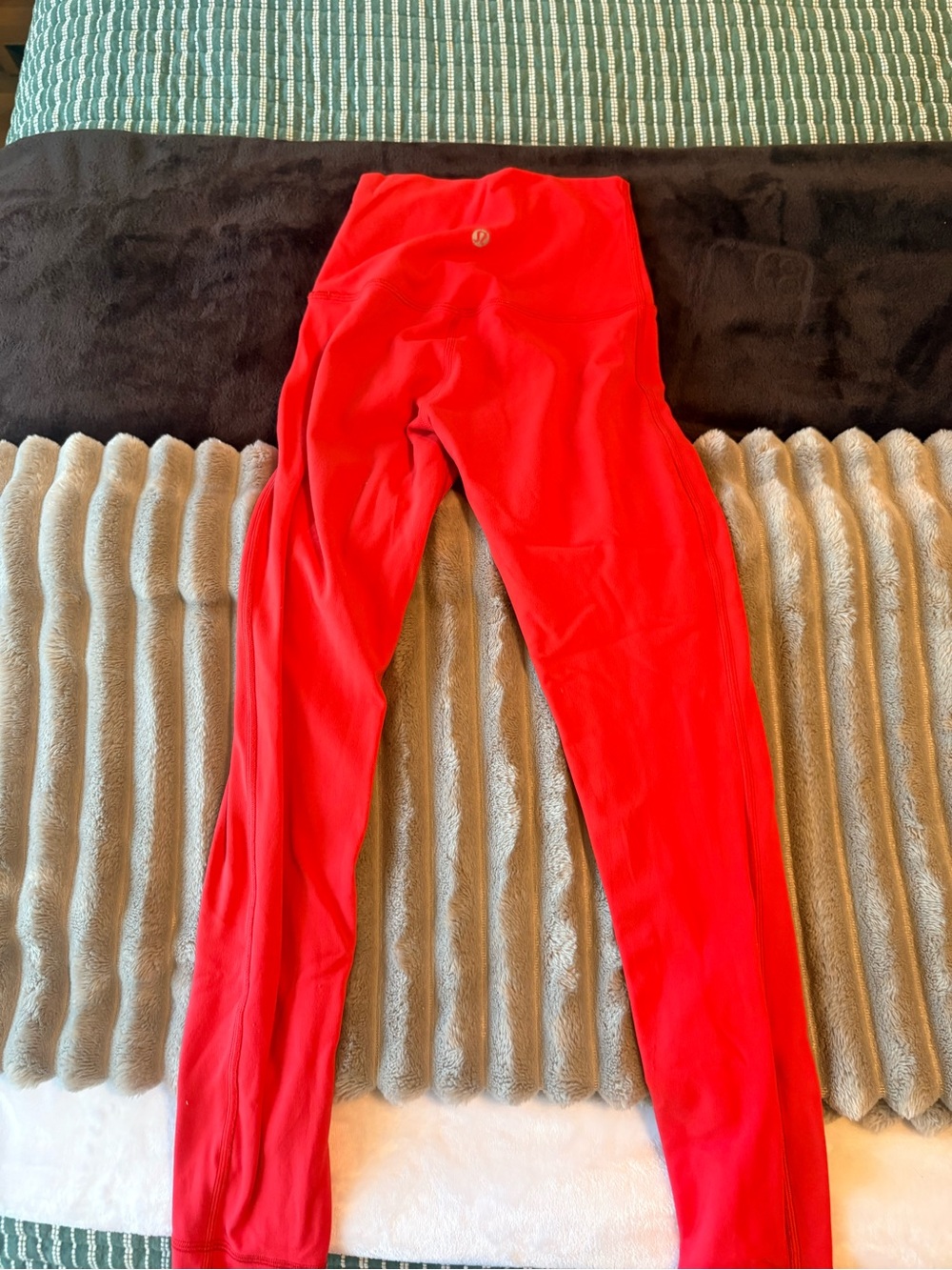 Lululemon Red-Coral High-Waist Leggings